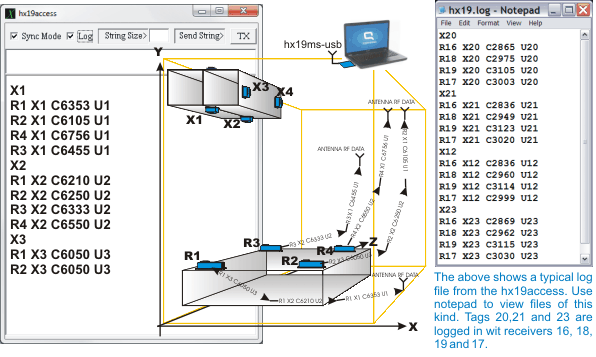 ultrasonic positioning setup