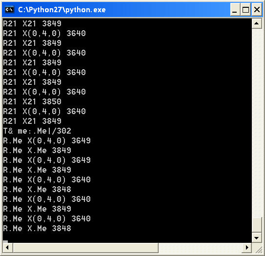 coordinates and distance hx7 output