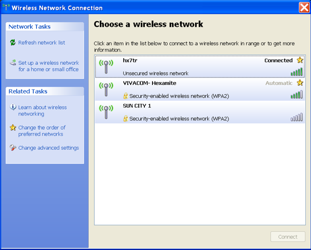 hx7tr wifi connection